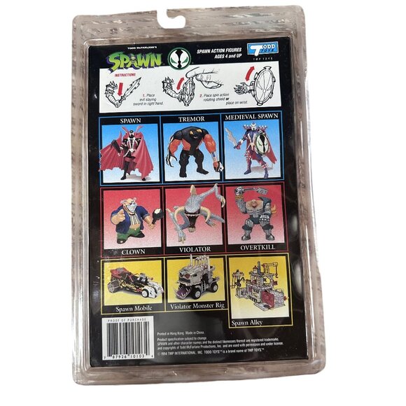 Medieval Spawn Series 1 Original Action Figure w/Comic 1994 Todd McFarlane Toys - Picture 2 of 6